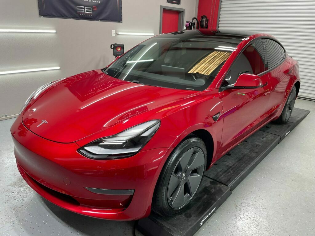 tesla ceramic coating service in Sanford, FL and around Orlando, FL - Classic Detail Auto Spa