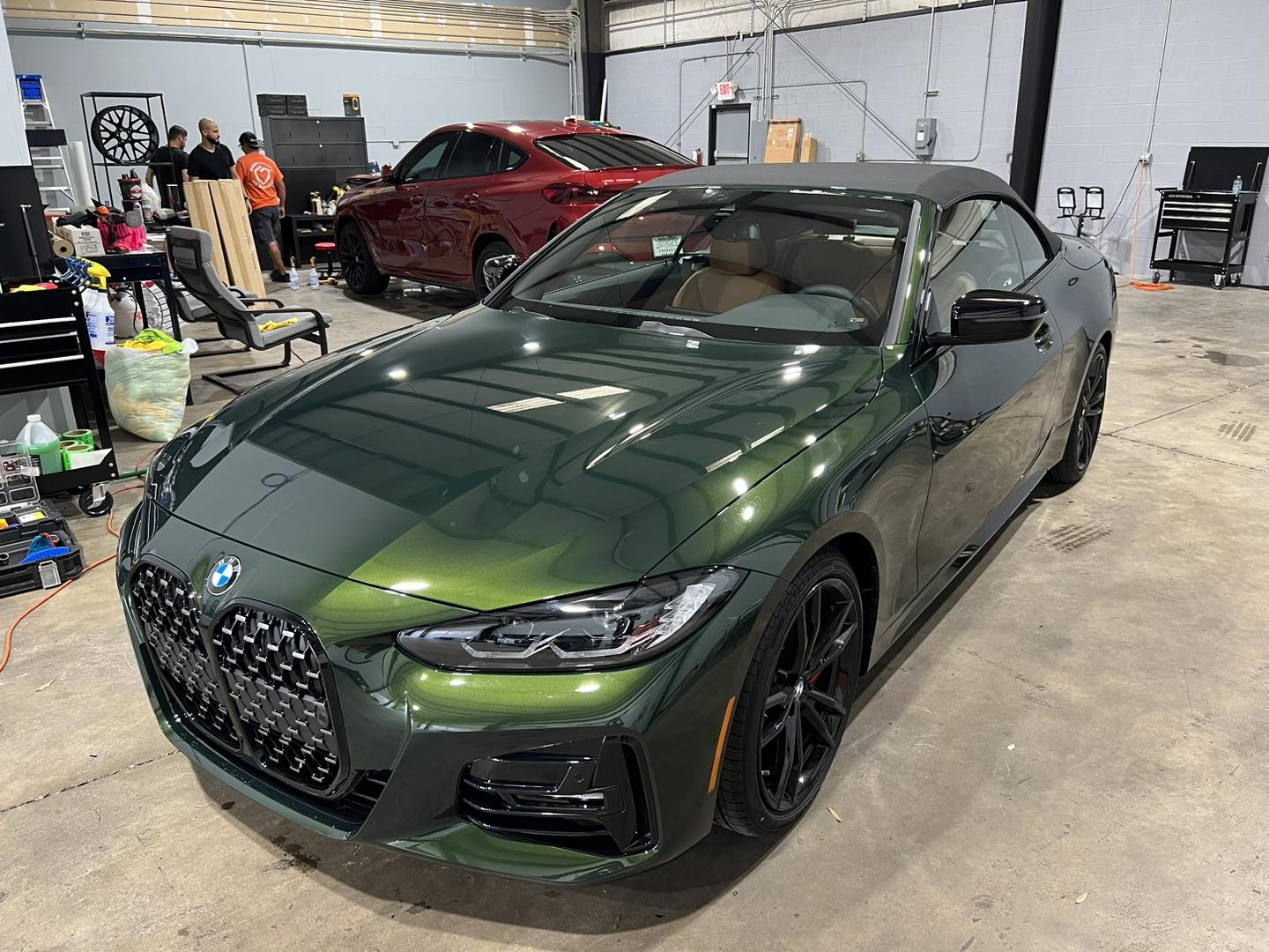 green bmw car ceramic coating classic details auto spa orlando fl