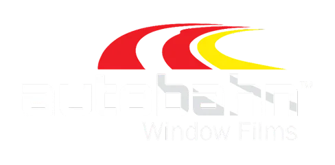 Autobahn Window Films logo featuring stylized red, black, and yellow road lines above the brand name in bold white and silver lettering.