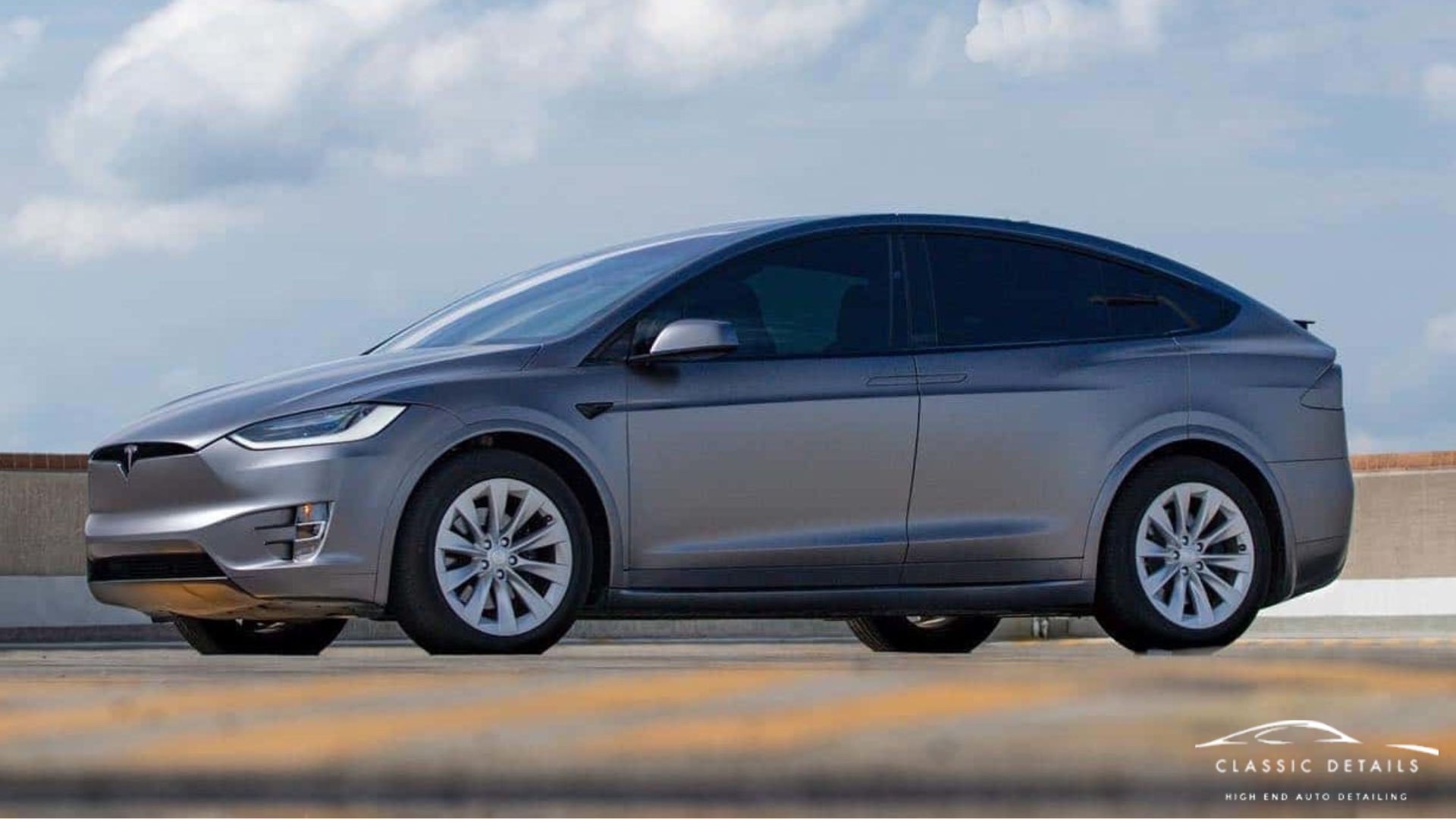 Tesla vehicle with professionally installed window tint showcasing enhanced privacy and sleek appearance