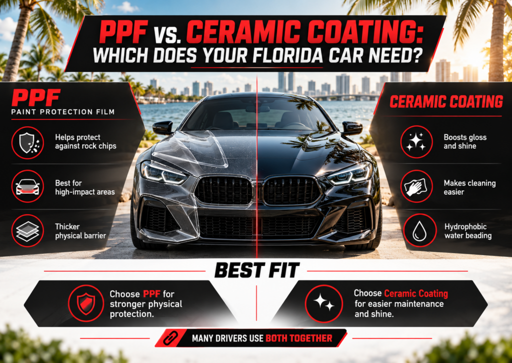 PPF vs ceramic coating