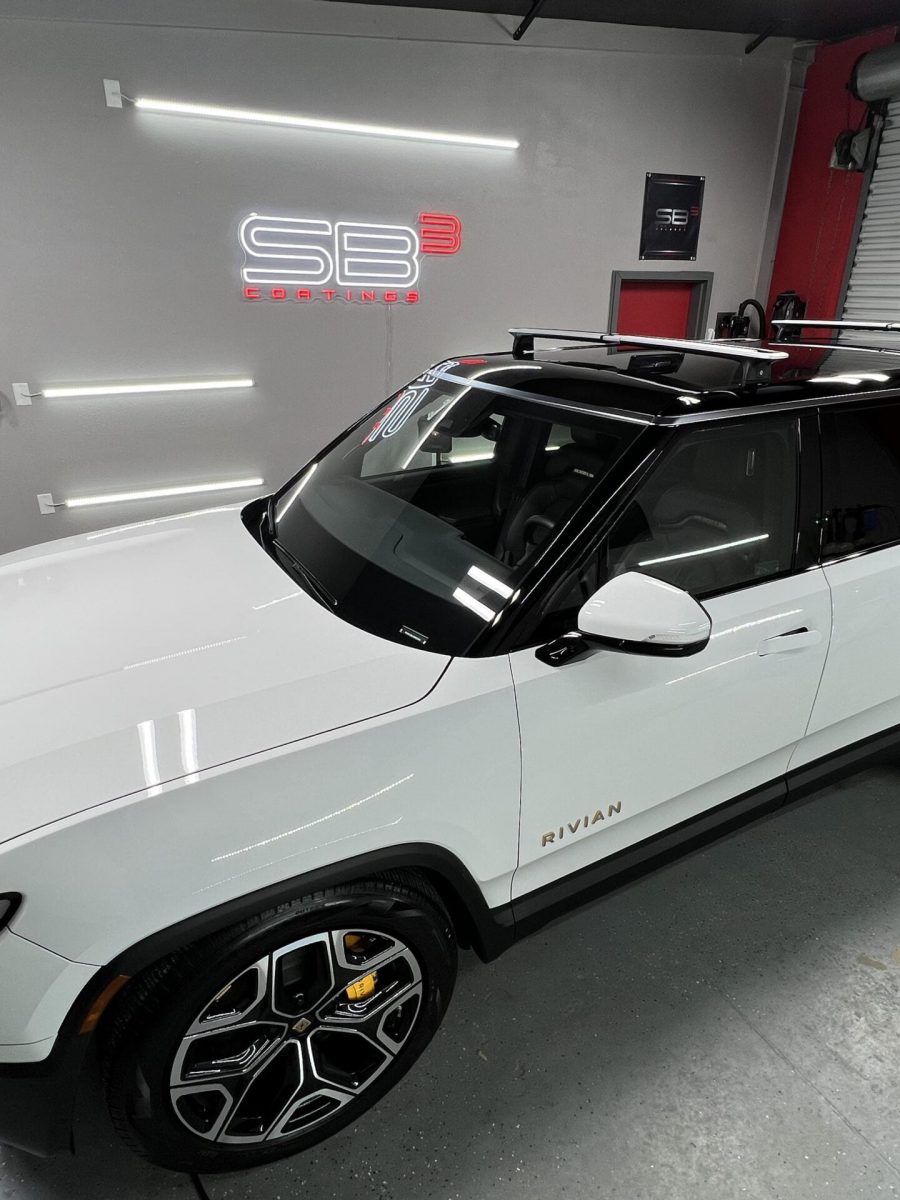 white car